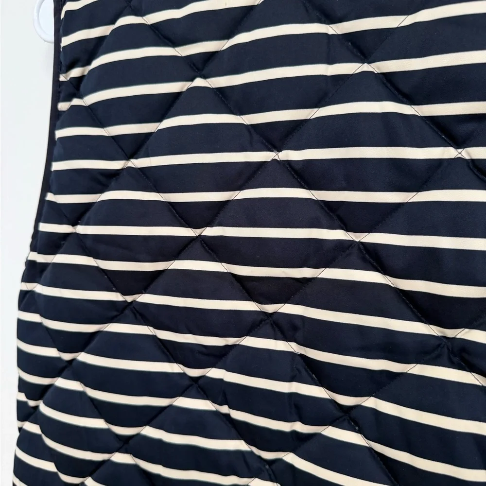 J. Crew Navy and White Striped Womens  Vest- medium